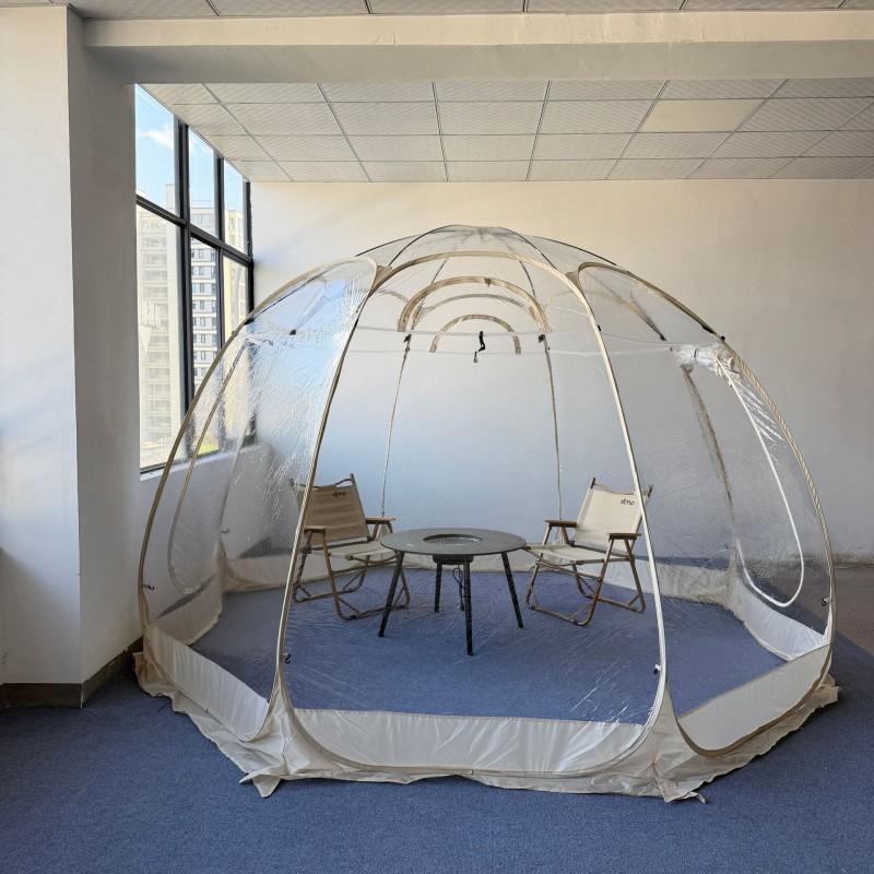 Transparent Dome Tent Outdoor Camping Garden Glamping Bubble House Sunroom With PVC Waterproof Shell