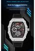 Oufannishi Barrel-Shaped Quartz Waterproof Skeleton Men's Watch with Calendar and Luminous Features