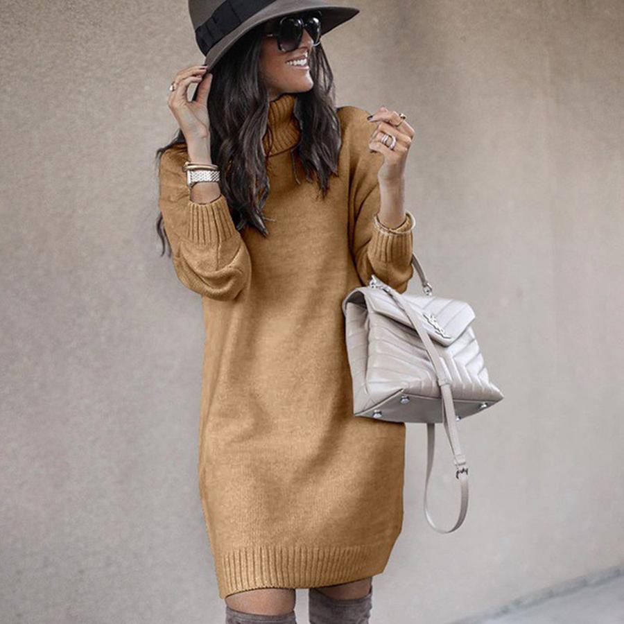 Oversized Knit Sweater Long Sleeve High Neck Coat Women's Fall Winter Fashion Sweater Jacket