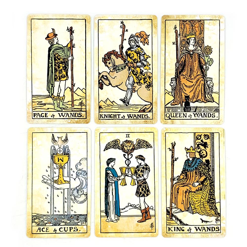Tarot Cards A 78 Deck Oracle English Visions Divination Edition Borad Playing Games,Holiday Games, Christmas and New Year Gifts