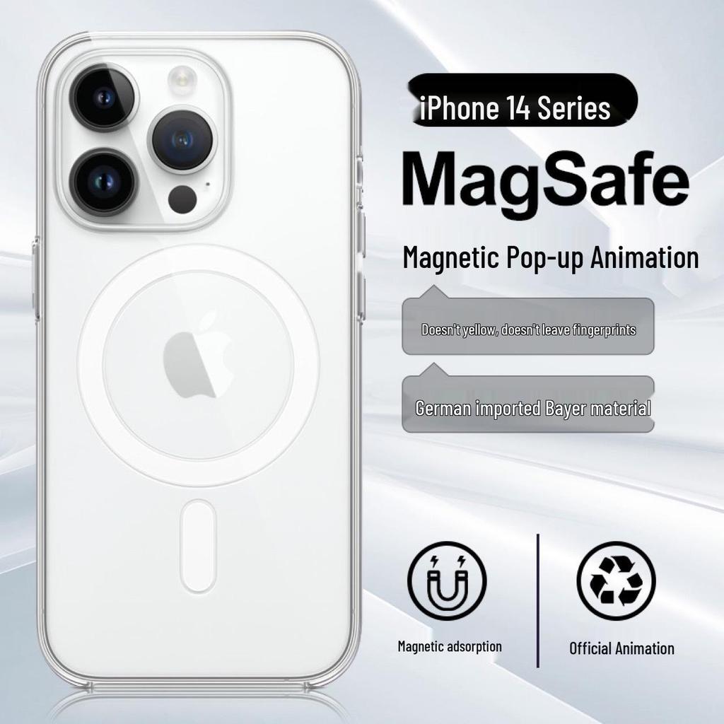 Clear Magnetic Animation Case for iPhone 14 Pro Max