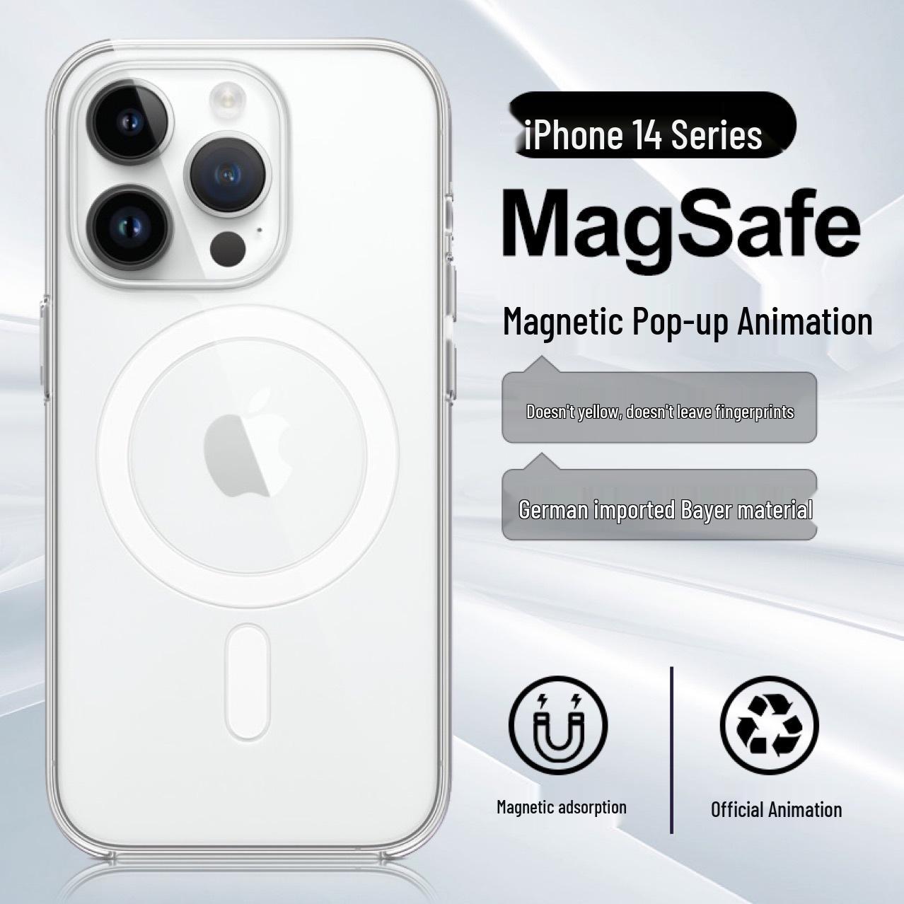 

Clear Magnetic Animation Case for iPhone 14 Pro Max 14