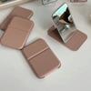 Pu Leather Fold Makeup Mirror Compact Cosmetic Mirror Vanity Mirror  Dormitory
