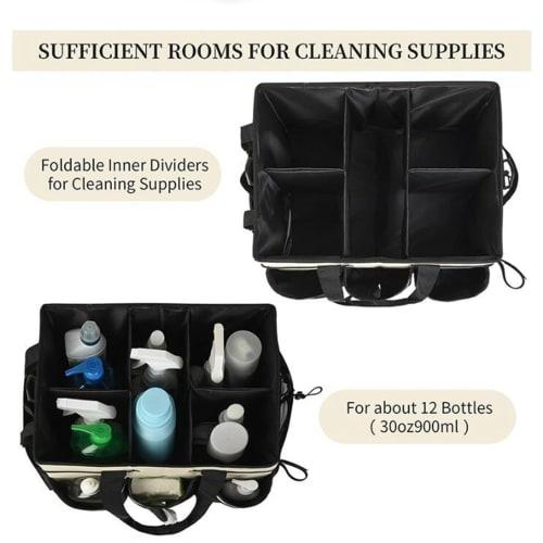 DeeRace Wearable Cleaning Supplies Storage Bag, Work Bag, Waterproof Cleaning Tote, Cleaning Supplies, Cleaning Organizer Bag, Cleaning Tools, Tool Ba