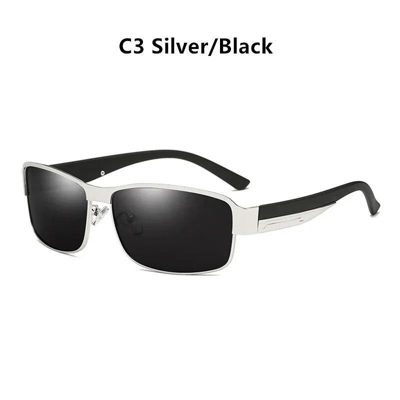 Luxury Men's Polarized Sunglasses Men Driving Fishing Designer Sun Glasses For Man Metal Vintage Goggles Shades Anti-glare UV400