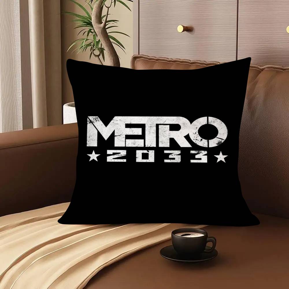 1Pc M-Metro 2033 Anime Pillow Case Fashion Square Pillowcase Bedroom Sofa Room Ins Decoration Leisure