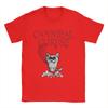 Vintage Cannibal Corpse Heart Cat TShirts for Men Round Collar Cotton T Shirts  Short Sleeve Tee Shirt Graphic Tops
