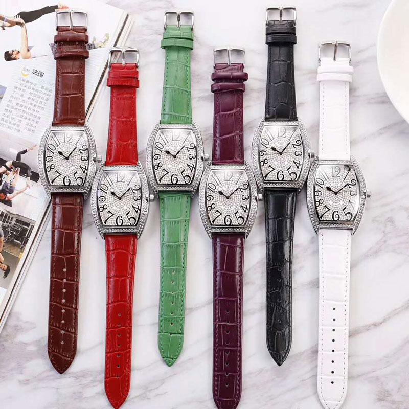 Classic 2019 Big Size New Fashion Tonneau Watch Men Designer Brand Luxury Fully Diamond Man Watches Quartz Wrist Watch With Rhinestone