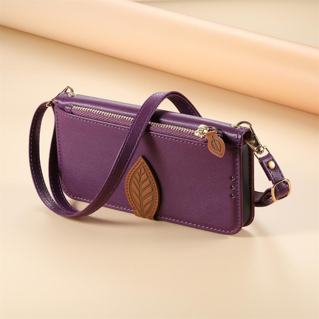 Crossbody-Handgelenkriemen Ledergeldbörse mit Kartenschlitz Handyhülle für IPhone 17 Air 16 Plus 15 14 13 12 Pro Max Schutzhülle