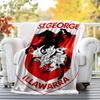 ST George Illawarra Flannel Blanket Soft All-Season Throw, Design for Camping, Car Travel, Hiking Sofa, Bed, Office Perfect Gift for Parties