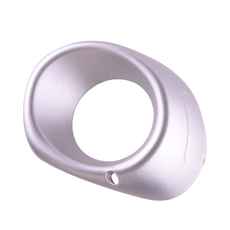 1 Pair Car Front Bumper Fog Light Bezel Cover Trim Fit For Mitsubishi Outlander ZJ ZK ZL 2012 2013 2014 2015 Silver ABS Plastic