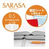 Zebra Sarasa Clip Gel Ballpoint Pack of Pen, 0.5mm, Orange, 5, JJ15-OR-5AZ