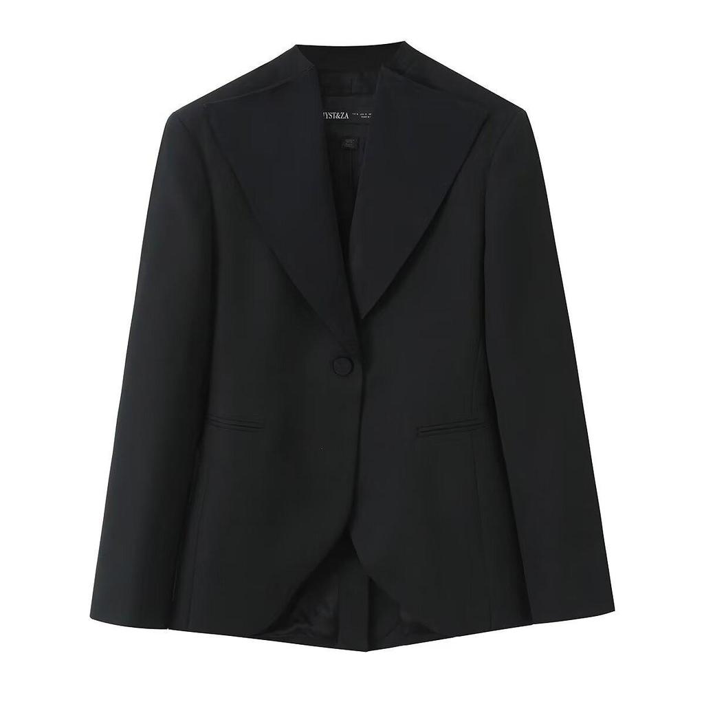 Spring 2026 European & American Fashion Slim Fit Evening Suit: Jacket + Trousers Set D56316/17 for Women