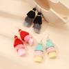 European and American Personality Exaggerated Jewelry Tower Shape Gradual Change Color Fringed Earrings Combination Set Wish Retro Earrings