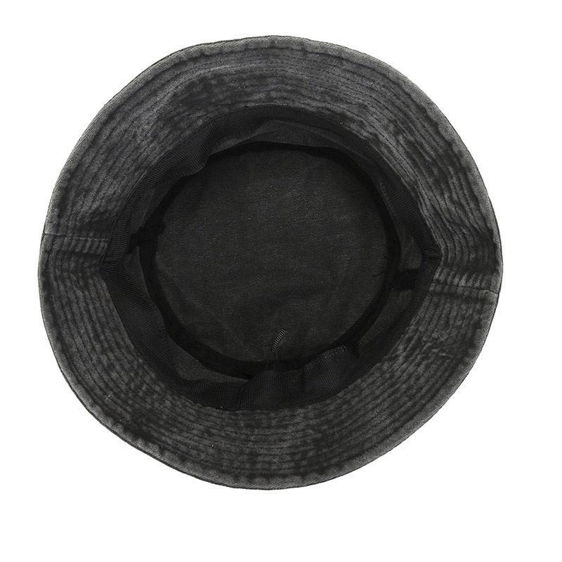 Stonewashed Cotton Bucket Hat Sun Protection Breathable Beach Holiday Fisherman Hats Casual Caps