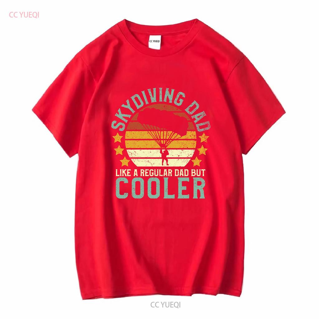 Fallschirmspringer Papa T-Shirt Lustig Vintage Fallschirmspringer Vatertag Fallschirmsprunglehrer Fallschirm für Männer lang- oder kurzärmelig vintage