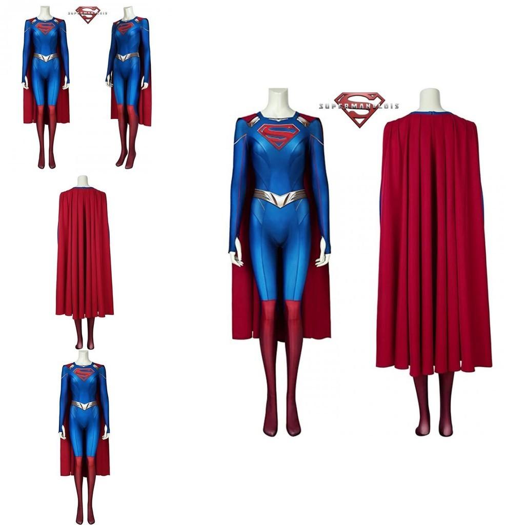 Hochwertiges Superman und Lois Cosplay-Outfit Dehnbarer Spandex-Stoff für Komfort
