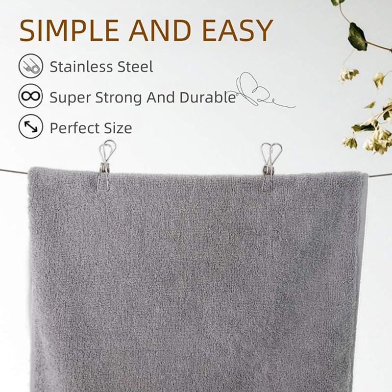 10Pcs Stainless Steel Clothes Clips Available In 2 Sizes For Hanging Clothes Or Drying Clothes Clips Clothes Pegs Clothes Hooks