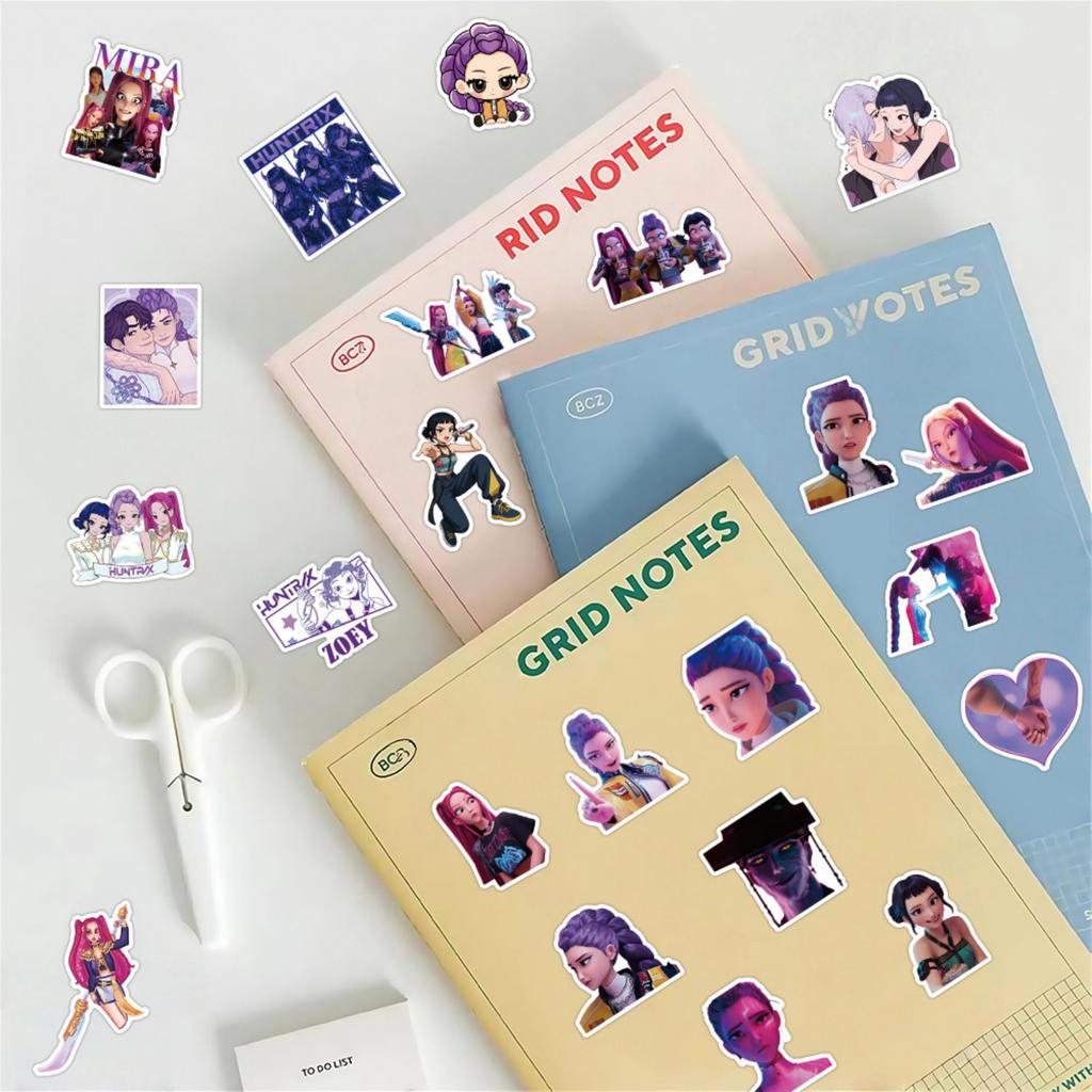 100pcs Suitcase Stickers Waterproof Stickers Scooter Computer Tablet Cartoon Decoration