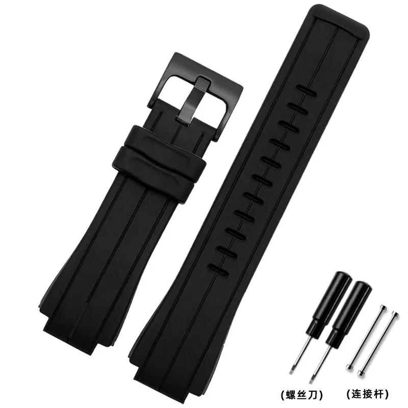 Silicone Rubber Bracelet 24*16mm Watchband for Timex Watches T2N738 T2N739 T2N720 T2N721 T49706 Watch Band Sports Silicone Strap
