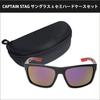 [Captain Stag] Men's Sunglasses with Case, UV400 Protection, Polarized, Lightweight, Polycarbonate, Stylish, for Driving, Sports, Golf, Baseball,