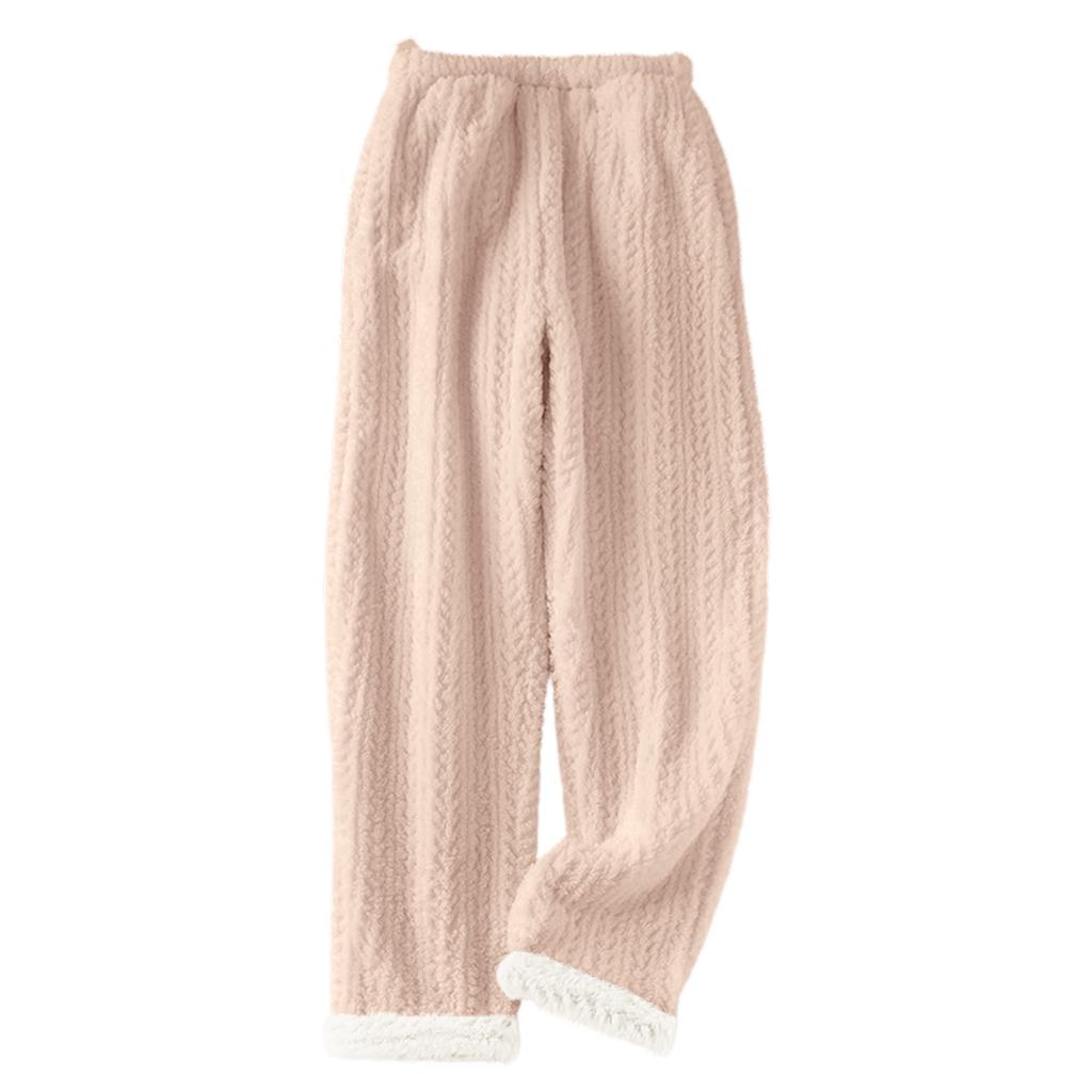 Women's Fashion Fleece Line Thickened Long Pajama Pants