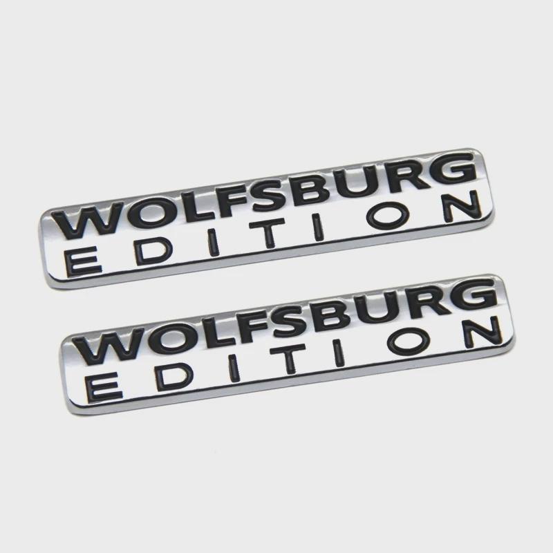 

Car trunk rear fender logo Wolfburg version chrome plated metal sticker badge sticker