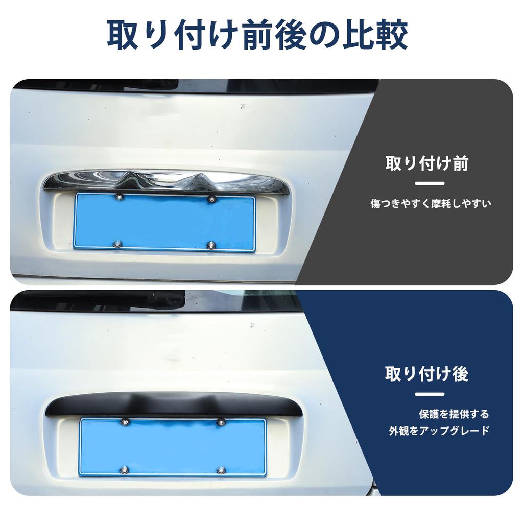 Hcilloend Rear Door Handle Door Handle Door Handle Door Handle Easy Decorative Exterior Custom Car Supplies Frame, Grip, Trim, Frame, Cover, ABS,