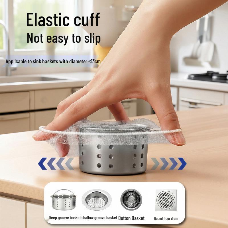 Disposable Sink Strainer for Kitchen: Mesh Filter for Garbage, Dishwashing, Floor Drain, and Vegetable Washing Basin.