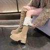 Women's Thick-Soled Over-the-Knee Knight Boots for Autumn and Winter