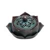 Handmade Ceramic Incense Burner Lotus Zen Aromatherapy Home Decor, Retro Fragrance Art Gift Indoor Zen Decor Scented Holder