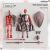 Articulated Skeleton Soldier Model: Bone Joint Toy & Prank Ornament