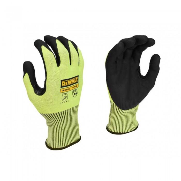 Dewalt Power Tools Hi-vis Cut D Grip Gloves - L (size 9) One Size tropical rain forest
