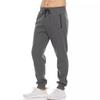 Pantaloni Sportivi Casual da Uomo con Zip in Pile per Fitness Corsa Colore Unico Vita Elastica Pantaloni Sportivi Outdoor Semplici Pantaloni Casual
