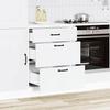 VidaXL Kitchen Cabinet Kalmar White Engineered Wood, Sink Cabinet, Kitchen Cabinet with Drawer, Kitchen Cabinet At 854279