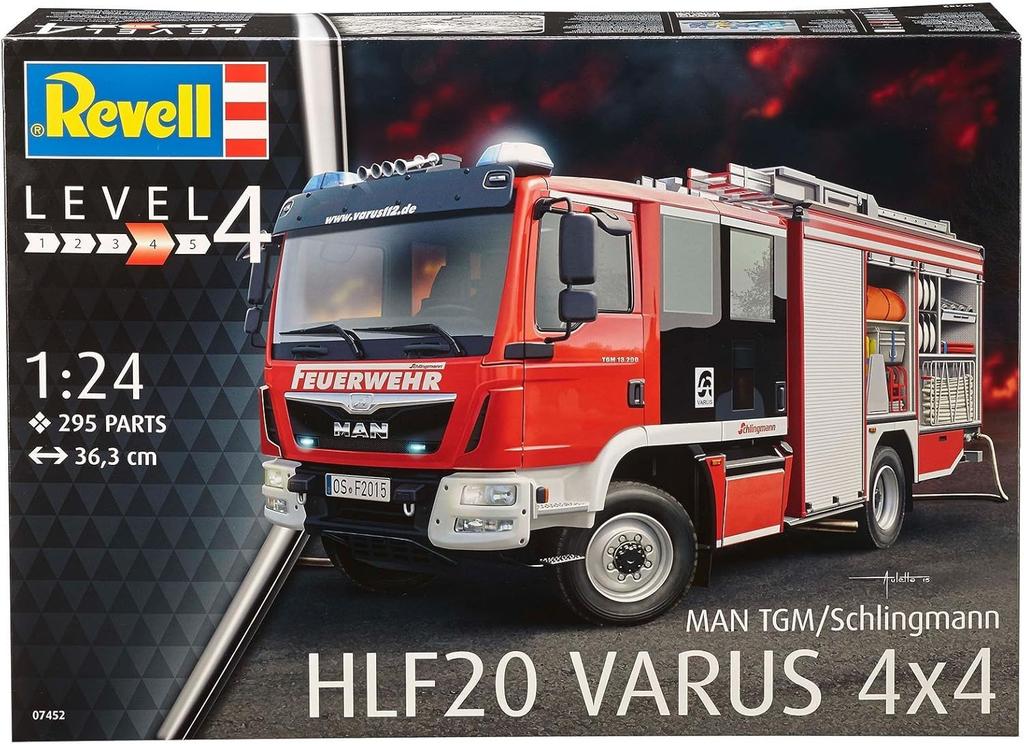 Deutscher Revell Schlingmann HLF 20 VARUS 4x4 Plastikmodell 1/24