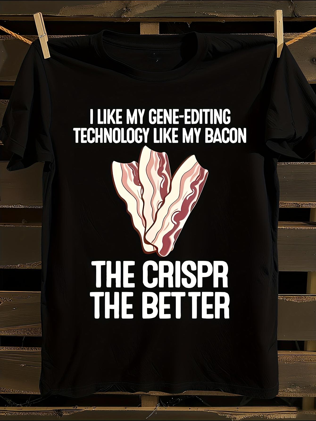 

Funny CRISPR Science T-Shirt Mens Tshirt Womens Tshirts with Letters Print Short Sleeves T-Shirt Casual Street Tee Shirt Top M