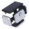 Solar Outdoor Street Light 4 Rotating Head Flexible Foldable IP64 Heat Resistant Home Solar Lamp