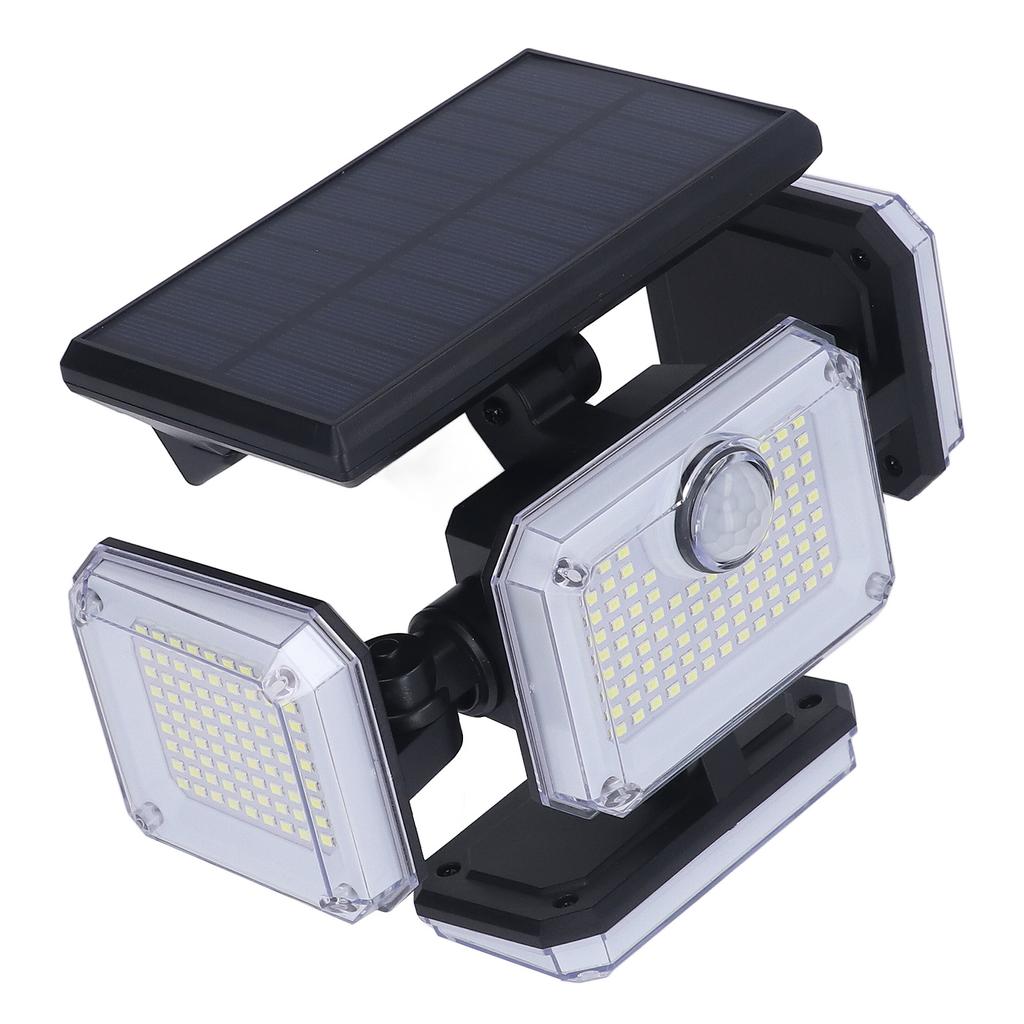 Solar Outdoor Street Light 4 Rotating Head Flexible Foldable IP64 Heat Resistant Home Solar Lamp