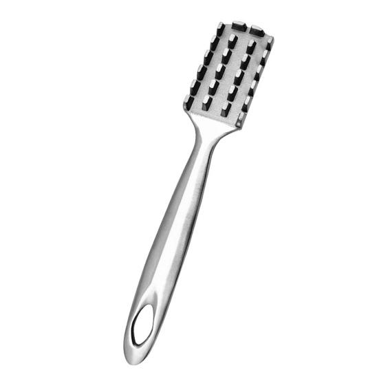 Stainless Steel Fish Scale Remover with 24 Wedge Sawtooth Ergonomic Handle Manual Fish Scale Descaler Descaling Removal Tools Kitchen Gadgets