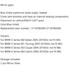 Links + Rechts Beheizte Blaue Außenspiegelgläser Für BMW 5er E60 2003-2009