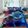 Snake Duvet Cover Set 3D Python Palm Leaf Bedding Set King Size Reptile Tropical Theme Quilt Cover For Kids Boys Girls Teens