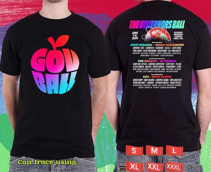 

THE GOVERNORS BALL MUSIC FESTIVAL 2024.THE GOVERNORS Unisex T-Shirt S