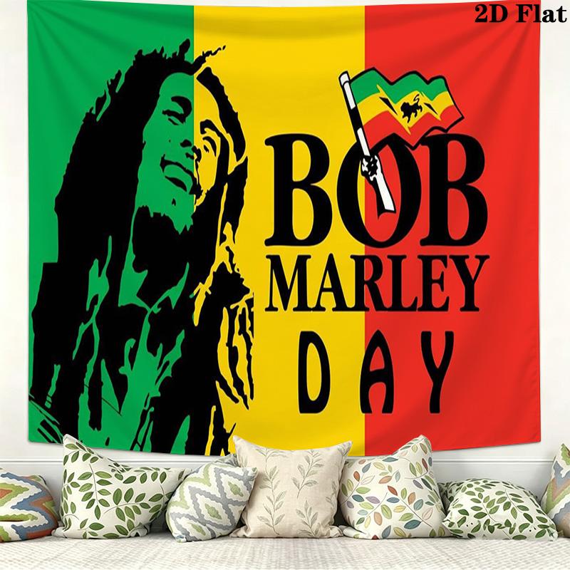 Bob Marley Poster Wall Tapestry Aesthetic Wall Hanging Printed Fabric Blanket Decorative Tapestries for Bedroom Living Room Home Decor