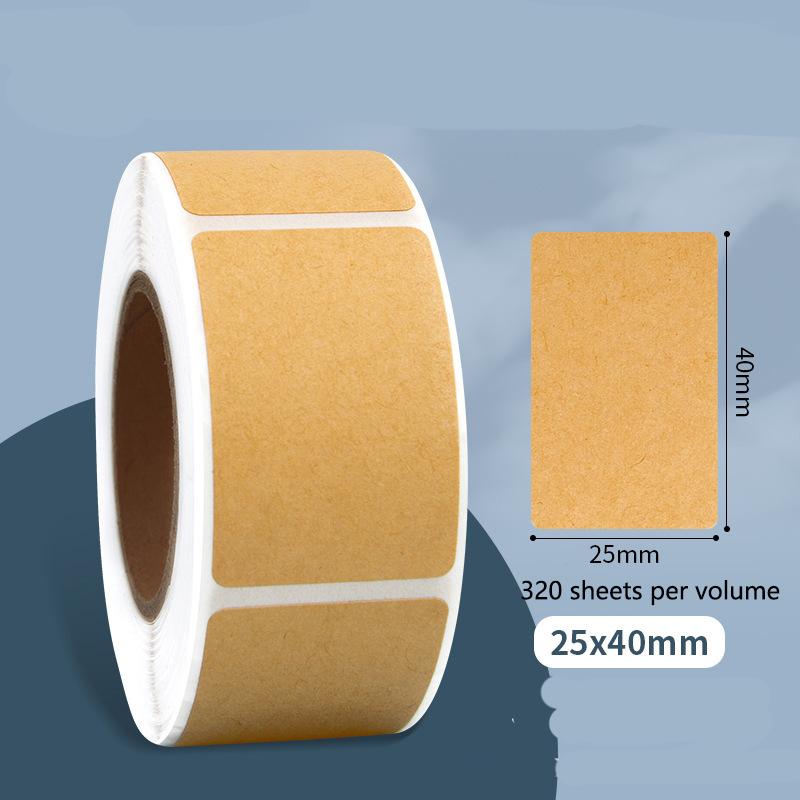 

Kraft Paper Sealing Tape in Roll Form Hand-written Classification Packaging Marks Self-adhesive Paper