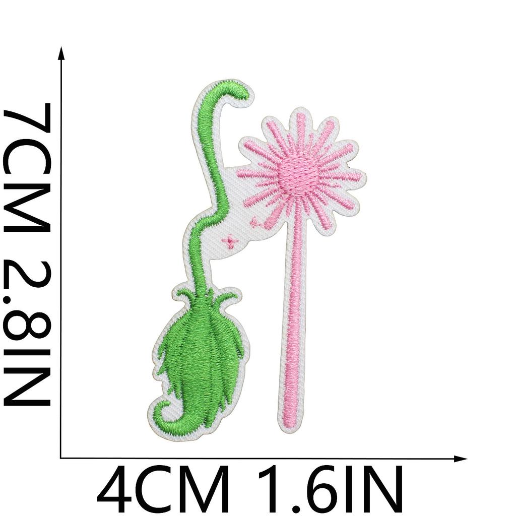 Wizard And Witch Embroidery Cloth Sticker Clothes Decoration Magic Wand Patch Sticker Computer Embroidery Bow Chapter Boy