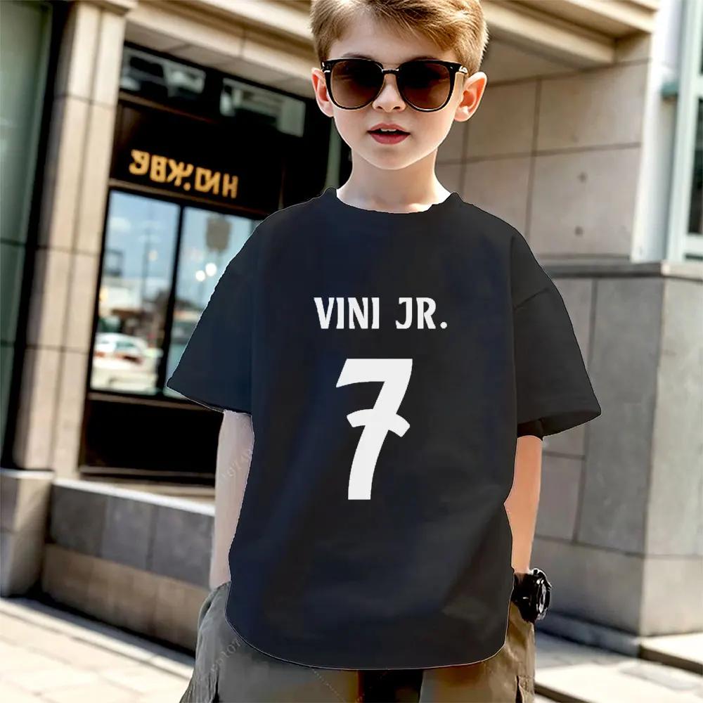 Children T-shirt Fashion Baby Cotton T Shirt Girls Boys Tshirt Football Sports Toddler Tees Summer Kids Clothes Gift Unisex Tops