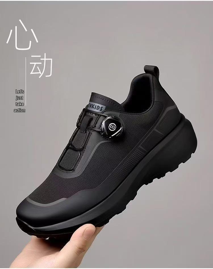 Men's Rotating Buckle Low-Top Casual Shoes - Spring/Autumn Collection