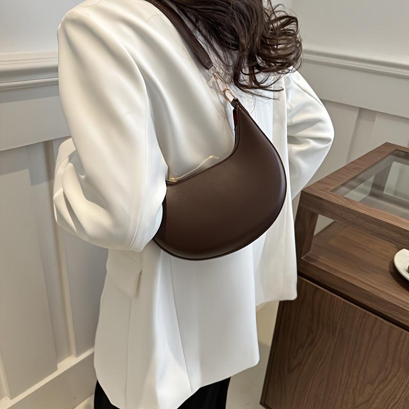 New Fashionable High-End Moon-Shaped Baseball Bag Showing Luxury Women'S Single Shoulder Bag Premium Durable Quality