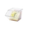 Clear Tea-Bag Holder Organizer With Cover Snack Storage Box for Kitchen Cabinets